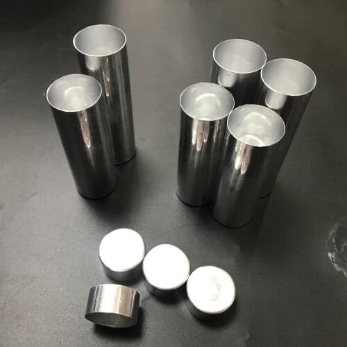 100Pcs /lot 22mm Dental Lab Materials Empty Cartridges for Making Dentures Teeth Mold Dental Aluminum Tubes Cartridges