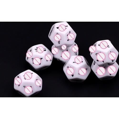 1000Pcs/Lot Funny Sex Dice 12 Positions Sexy Romance Love Humour Gambling Adult Games Erotic Craps Pipe For Couples