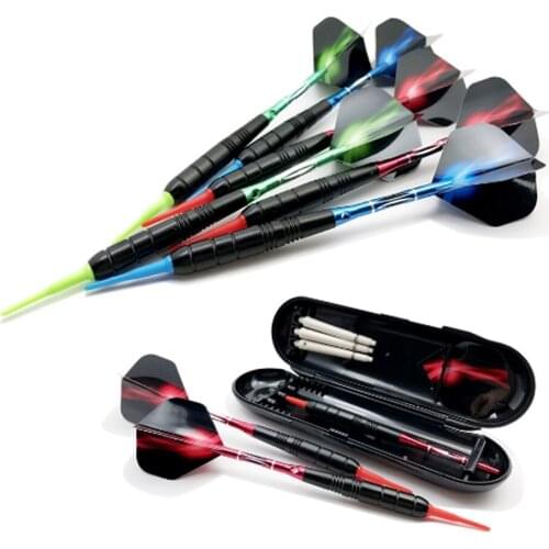 3Pcs 19g Professional Darts Electronic Darts Soft Tip flechette and Aluminum Shafts dardos Tips Flights