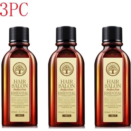 3pcs Pure Moroccan Argan Oil Care Hair & Scalp Treatment Moisturizing Hair Easily Absorbed Oils Increase The Gloss Repair Hair
