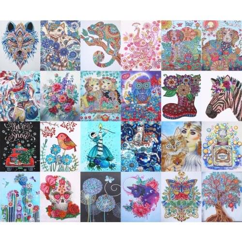 5D diamante bordado forma de cristal diamante pintura animal diamante pintura punto de cruz pintura decorativa