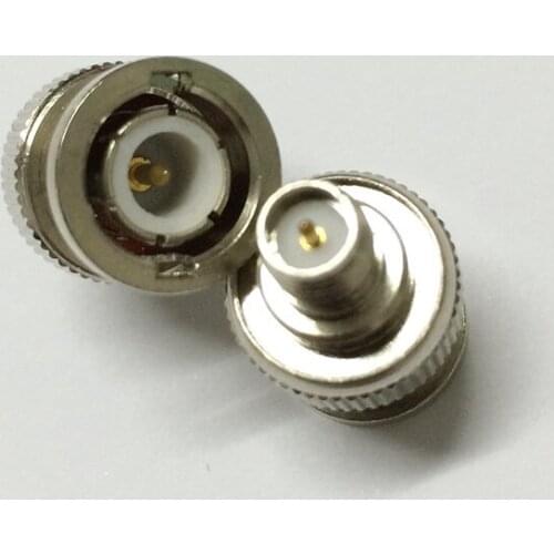 ALLISHOP BNC- SMA RF Adapter Kit RP SMA Female to BNC Male Straight Nickel Plated BNC to RP SMA Male/Female