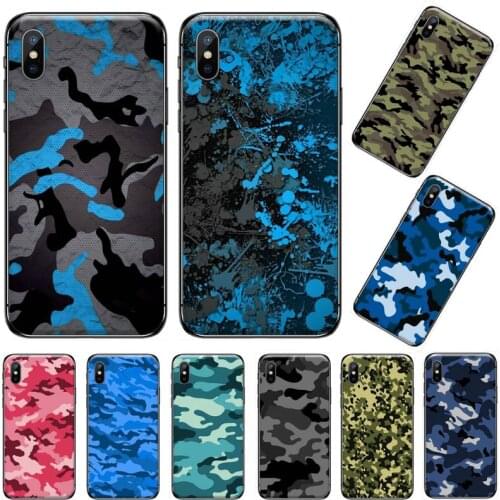 Camouflage Pattern Camo military Army Phone Case for iPhone 11 12 pro XS MAX 8 7 6 6S Plus X 5S SE 2020 XR