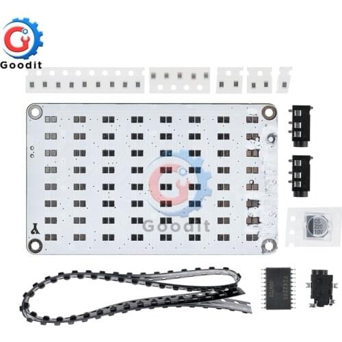 5 Colors 8x8 5V FFT Audio Spectrum Analyzer Audio Indicator Voice Control Matrix LED Red/Blue/Green/Yellow Electronic DIY Kits