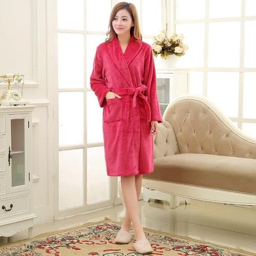 Ladies and Men Long Bathrobe Women Silk Flannel Kimono Bath Robe Bridal Wedding Bridesmaid Robes Dressing Gown Peignoir Badjas