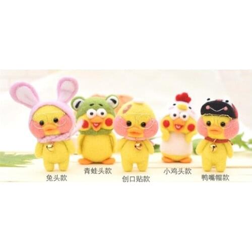 Hyaluronic acid duck wool needlepoint kit wool felt needle felting pendant craft needlecraft DIY handmade