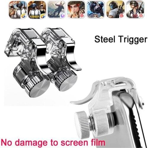 1Pair PUBG Mobile Game Fire Button Aim Key Smart phone Gaming Trigger L1 R1 Shooter Controller For Smartphones Gaming