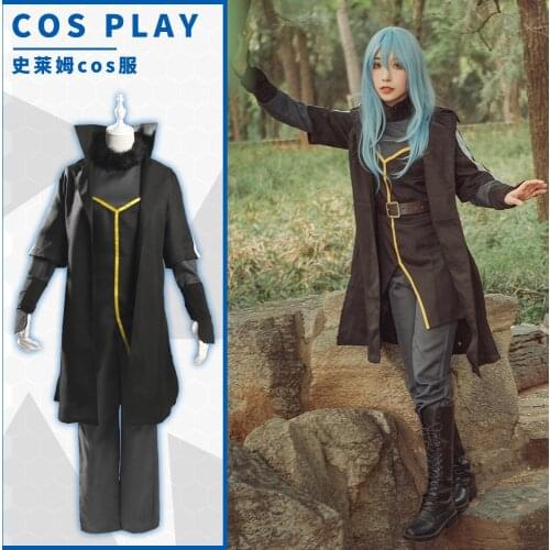 Anime That Time I Got Reincarnated as a Slime Cosplay costume Rimuru Tempest Uniform Costume for women men Halloween Party Cloth