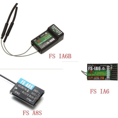 Flysky FS-A8S A8S fs-ia6b fa-ia6 2,4G 8CH Mini receptor con PPM-Autobus SBUS salida para Drone Quadcopter accesorios de piezas