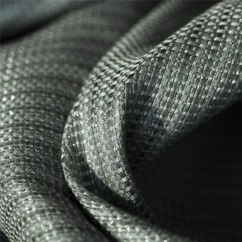 Fashion weaving shiny luster linen blends metallic fabric,light bluish gray,sewing for dress,pants,suits,craft by the yard