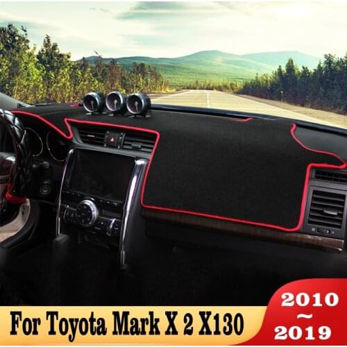 For Toyota Mark X 2 X130 2010-2013-2014-2015-2019 Car Dashboard Cover Avoid light Pad Instrument Panel Mat Carpets Accessories