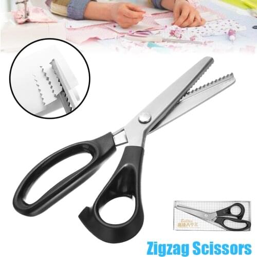 4mm Scissors Tailor Scissors Triangle Tooth Shears Scissor For Fabric Embroidery Paper DIY Sewing Cutting Tool