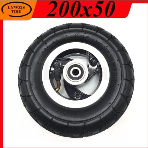 200X50 Front Pneumatic Wheel Tire for Electric Scooter Razor E100 E150 E200 Espark Crazy Cart Scooters 8x2 Inch Wheel Parts