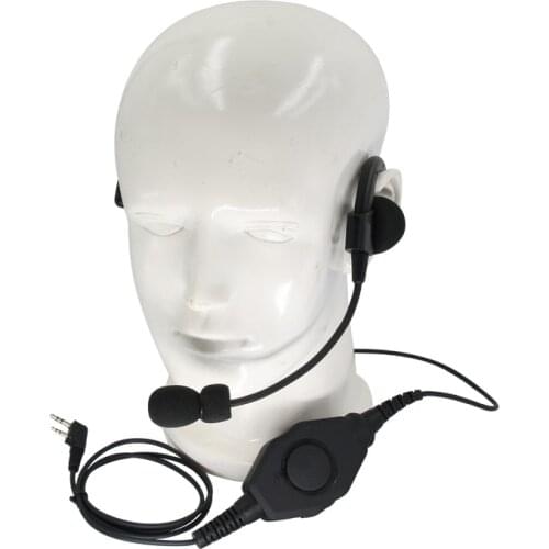 Interphone Tactical Headphone Communication Microphone is suitable for kenwood Portable Radio Baofeng UV-5R UV-82 GT-3 BF-888S