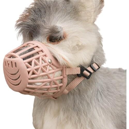 Pet Dogs Muzzles Plastic Comfy Adjustable Breathable Basket Muzzles Stop Biting Barking Chewing Small Medium Large Dogs
