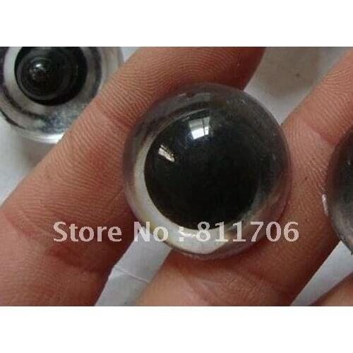 100pcs/lot 24mm/26mm/28mm/30mm/40mm big size Safety Plastic Eyes With Backs toy accessories