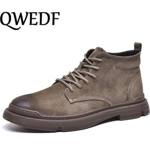 Мужские зимние ботинки QWEDF China At AliExpress