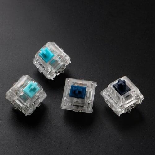 Zealio Switches Tactile Silent Blue Switch For Customized Mechanical Keyboard Version 2 Mute Switch 5 Pins Gold Plated Spring