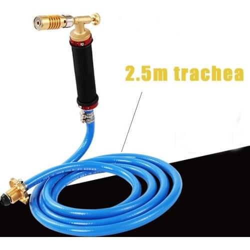 Liquefied Propane Gas Electronic Ignition Welding Torch Machine Equipment with 2.5M Hose for Soldering Weld Cooking Heating