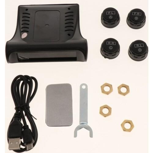 Smart Universal TPMS Tire Pressure Monitoring System With 4 External Sensors