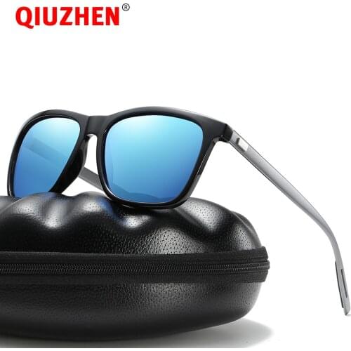 Unisex Casual Square Polarized Sunglasses Aluminum Temples Mens Lifestyle Sun Glasses for Women Fashion Polarised Sunglass 2377