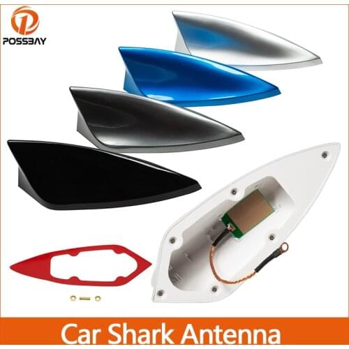 For BMW/Honda/Toyota/Hyundai/Kia/Mazda/Nissan/Opel Universal Car Shark Fin Roof Antenna FM Radio Aerial Signal Auto Accessories