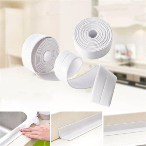3 Color Waterproof PVC Wall Corner Line Sticker Self Adhesive Kitchen Ceramic Sink Bathroom Anti-moisture Sealing strip Decor