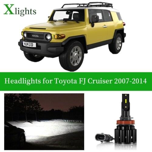 Xlights For Toyota FJ Cruiser 2007 2008 2009 2010 2011 2012 2013 2014 Led Headlight Bulb Low High Beam Lamp Headlamp Auto Light