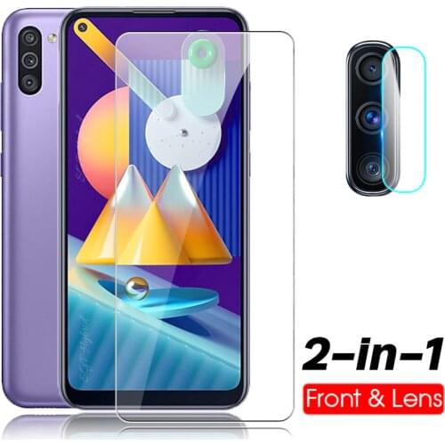 2in1 tempered glass for Samsung Galaxy m11 M11 m 11 protective glass For samsung a52 a72 a11 a 11 screen protector lens glass