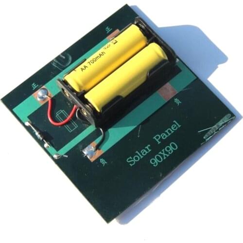 1W 4V Rechargeable AA Battery Solar Cell Charger With Base For 2xAA Batteries Charging Directly