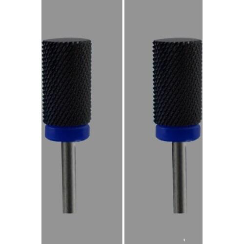 2pcs Black Ceramic Nail Drill Bit - - Large Barrel Bit M