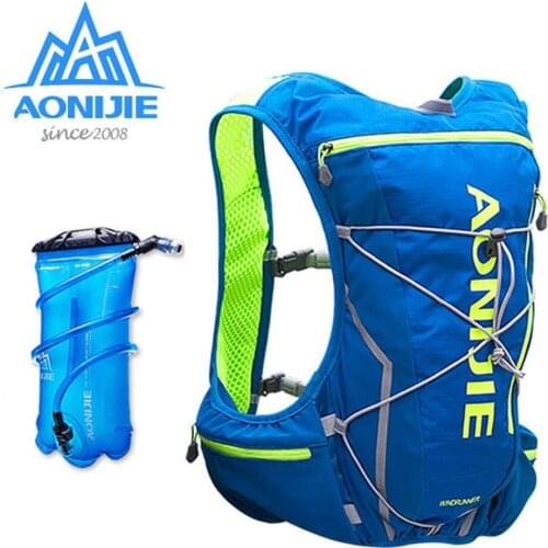 2018 AONIJIE E904S Nylon 10L Outdoor Bags Hiking Backpack Vest Professional Marathon Running Cycling Backpack for 1.5L Water Bag