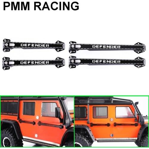 4pcs Metal Door Handle Protection Rod for 1/10 RC Crawler Car TRX4 Defender RC4WD D90 D110 Upgrade Parts