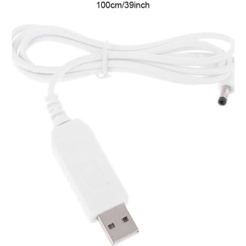 90 Degree USB To 12V 5.5x2.1mm Step Up Adapter Cable For WiFi Router Speaker LED Q81F