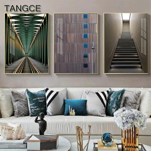 Abstract City Building Canvas Painting Art Modern HD Print n Poster For Living Room Bedroom Dining Room Wall Art Decoration Home