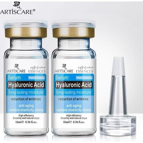 ARTISCARE Hyaluronic Acid Serum 2PCS Moisturizing and Anti Wrinkles HA Essence for Face Whitening Skin Care Firming Facial Cream