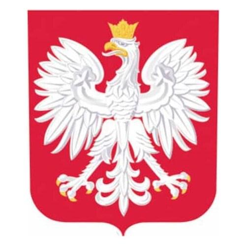 Car Sticker Poland Flag Coat Creative Windshield of Arms High Quality KK Vinyl Cover Scratches Waterproof PVC