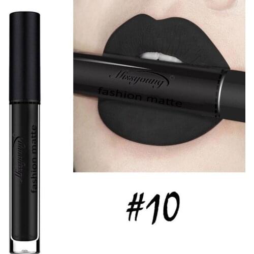 Brand Lipgloss Waterproof Matte Nude Lipstick Lipkit Pigment Dark Red Black Brown Long Lasting Lip Gloss Women Makeup Lip Stick