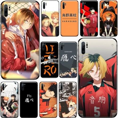 Anime Haikyuu Fly Phone Case For Huawei P 40 30 20 lite pro smart 2019 honor 10 i lite 8x mate 20 pro nova 5t design funda