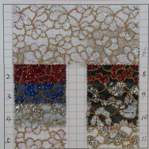 Factory mesh fabric glitter gold power mesh glitter fabric fashion flowers