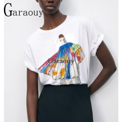 Женские летние футболки Garaouy China At AliExpress