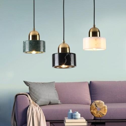 Head of a bed small droplight marble light luxury contracted postmodern dining room light bar table lamps and lanterns