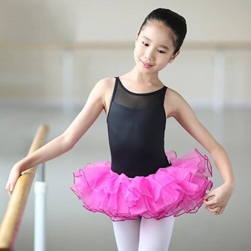 Top Sell Girls Tutu Skirt Kids 5 Color Ballerina Pettiskirt Pricess Tulle Party Dance Mini for Girl Ballet Profession