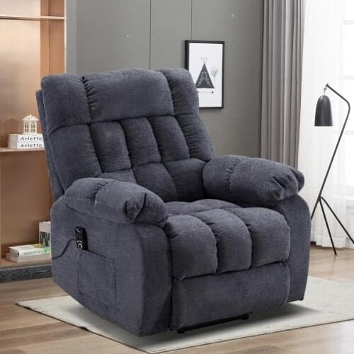 Massage Function Reclining Chair Comfortable Fabric Heating Stable Electric Recliner for Home