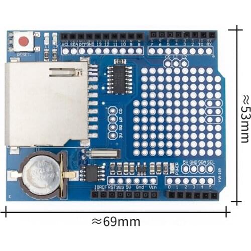 Data Module Logging Shield SD Card Data Recorder Shield V1.0 UNO SD Card Hot
