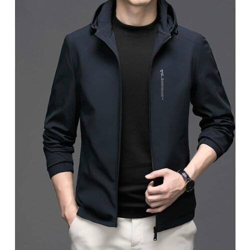 Mens coat youth loose jacket autumn and winter mens jacket casual autumn jacket
