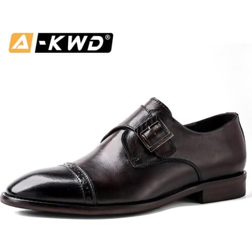 2020 Leather Mens Formal Dresses Shoes Italian Oxfords Real Cow Leather Tuxedo Business Shoes Gents Suits Dark Brown Big Euro 48