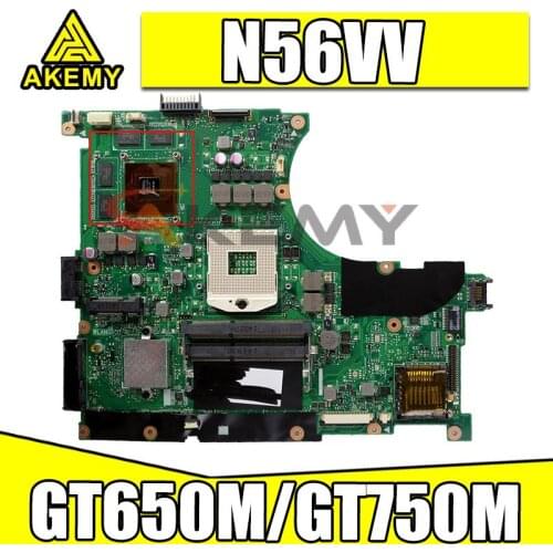 N56VV motherboard For ASUS N56VM N56VB N56VV N56VJ N56VZ Laptop motherboard REV2.0 N56VV GT750M 4G original TEST OK