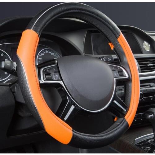 Car-pass Car Steering Wheel Covers New Reflective Faux Leather Elastic China Dragon Design Auto Steering Wheel Protector