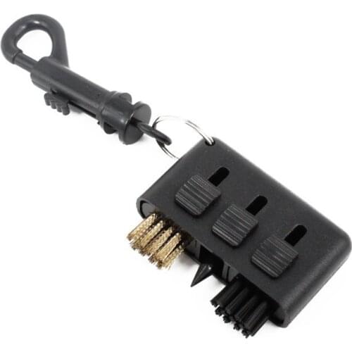 New 3 in 1 Golf Brush Groove Cleaner Pocket Size Plastic Club Kit Tools With Golf Training Aids Golf Accessories